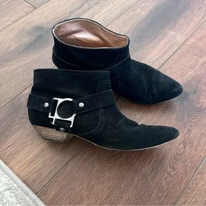 Sigerson Morrison Belle black suede ankle boots, 8.5